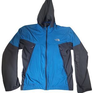 The North Face Summit Series Windstopper Softshell Jacket Blue Gray Men’s Medium